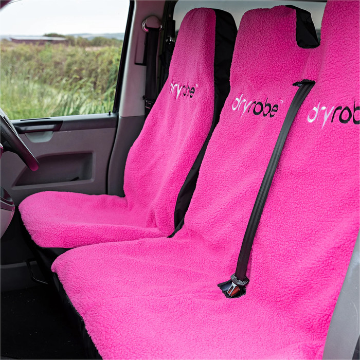 2024 Dryrobe Doppelter Autositzbezug V3 V3DRDCSC - Black / Pink
